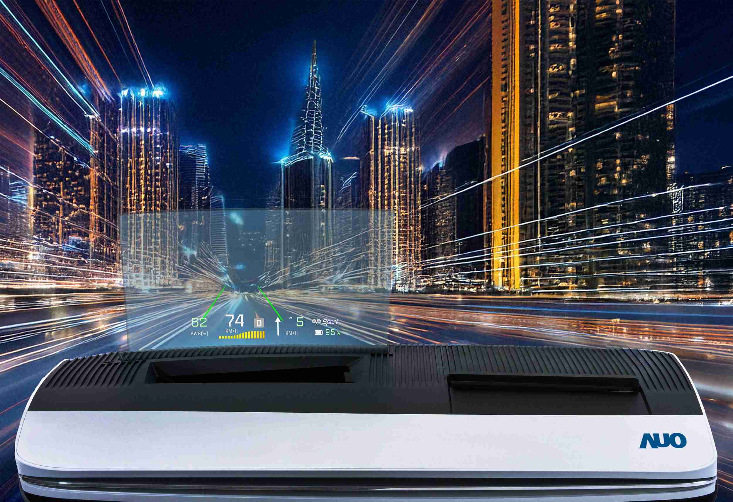 人生就是博推出13吋Micro LED抬头显示器，，，提供高入眼亮度、、、高色彩饱和度的显示质量，，在阳光下或黑暗中都清晰可见，，，并利用Micro LED模块体积小的优势，，解决车用空间有限的痛点